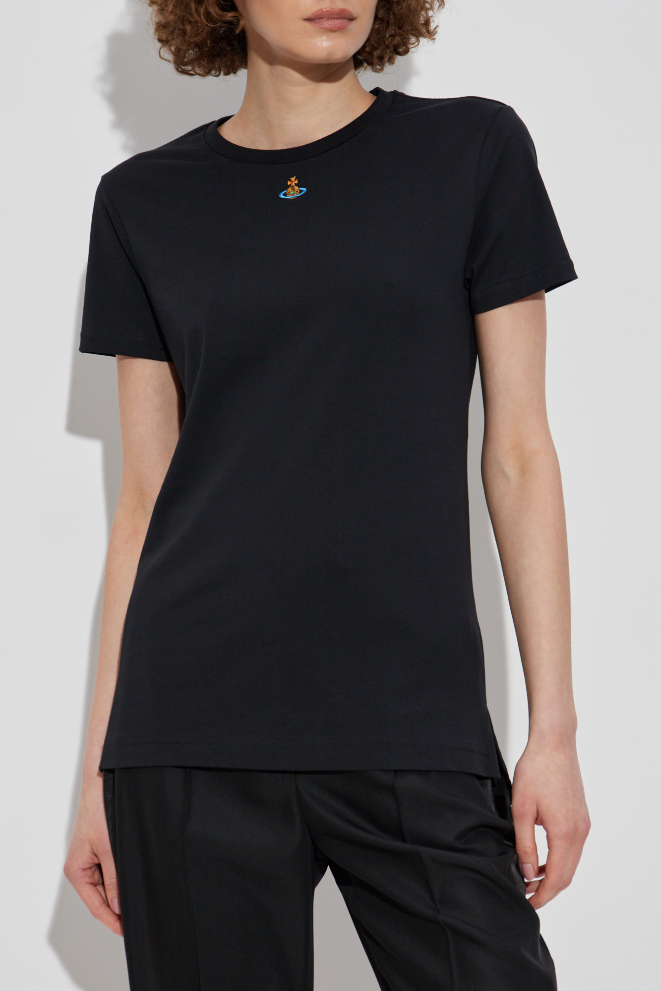 Tシャツ・カットソー Vivienne Westwood T-SHIRT WITH LOGO (3G01000G_J004OA401) White T-shirt with logo Vivienne Westwood - Vitkac Italy